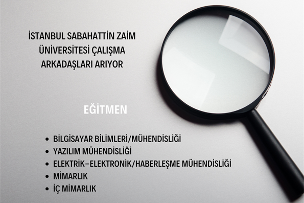 İstanbul Sabahattin Zaim Üniversitesi Çalışma Arkadaşları Arıyor!