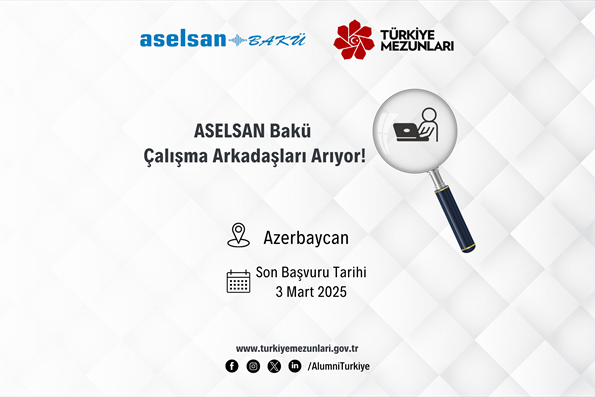 ASELSAN Bakü Çalışma Arkadaşları Arıyor