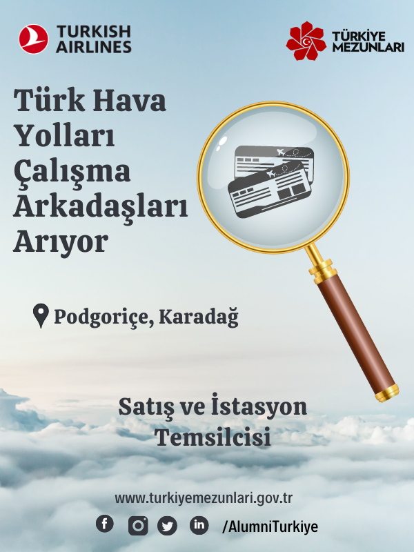 Türk Hava Yolları çalışma arkadaşları arıyor!