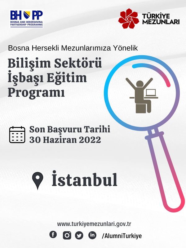 Bosna Hersekli Mezunlarımıza Yönelik Bilişim Sektörü İşbaşı Eğitim Programı